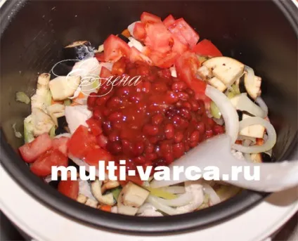 Курка з квасолею і овочами в мультиварці (овочами) Курка з квасолею і овочами в мультиварці