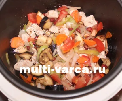 Курка з квасолею і овочами в мультиварці (овочами) Курка з квасолею і овочами в мультиварці