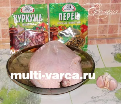Куряча грудка з часником на пару в мультиварці (грудка) Куряча грудка з часником на пару в мультиварці