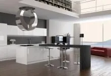 Кухня в стилі хай тек фото дизайну інтер'єру, сучасні кутові і маленькі (дизайну) Кухня в стилі хай тек фото дизайну інтер'єру, сучасні кутові і маленькі