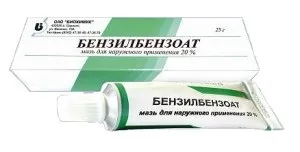Лікування корости бензилбензоату - застосування засобу (застосування) Лікування корости бензилбензоату - застосування засобу