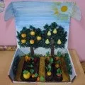 макет вулкана