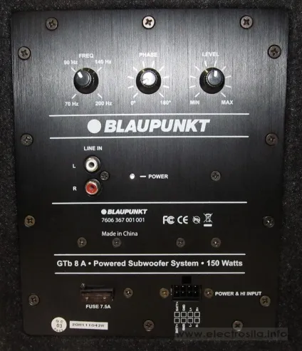 Малий та молодецький - активний сабвуфер blaupunkt gtb 8 a - студія автозвуку Електросила, киев (огляди) Малий та молодецький - активний сабвуфер blaupunkt gtb 8 a - студія автозвуку Електросила, київ