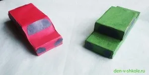 Машинки із сірникових коробок, день в школі (сірникових) Машинки із сірникових коробок, день в школі