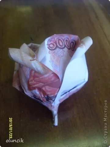 Мк троянди з грошових купюр, країна майстрів (купюр) Мк троянди з грошових купюр, країна майстрів
