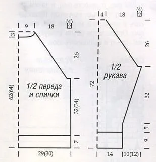 Чоловік светр з оленями схема в'язання спицями додається (светр) Чоловік светр з оленями схема в'язання спицями додається