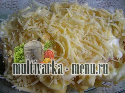 Морський язик в духовці з картоплею під сиром, другі страви (духовці) Морський язик в духовці з картоплею під сиром, другі страви