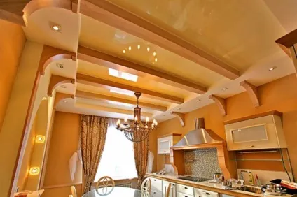 Натяжні стелі для кухні (16 фото) (натяжні) Натяжні стелі для кухні (16 фото)