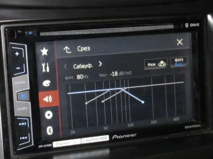 Налаштування автомагнітоли pioneer avh-x2700bt в системі з підсилювачем і сабвуфером (автомагнітоли) Налаштування автомагнітоли pioneer avh-x2700bt в системі з підсилювачем і сабвуфером