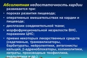 Незмикання кардії шлунка препарати підсилюють тонус (препарати) Незмикання кардії шлунка препарати підсилюють тонус