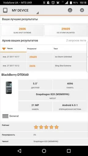 Огляд blackberry dtek60 ожиновий - флагман на android (dtek60) Огляд blackberry dtek60 ожиновий - флагман на android