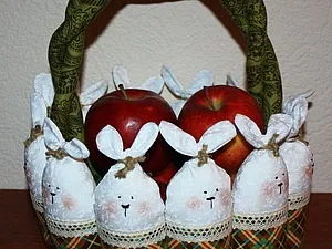 Великодній кошик з зайцями - ярмарок майстрів - ручна робота, handmade (великодня) Великодній кошик з зайцями - ярмарок майстрів - ручна робота, handmade