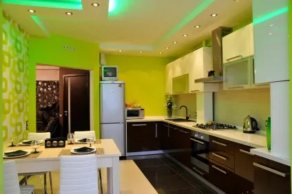 Освітлення кухні дизайн, варіанти фото, по зонам, як краще підсвітити робочу зону (кухні) Освітлення кухні дизайн, варіанти фото, по зонам, як краще підсвітити робочу зону