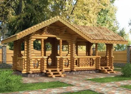 Оригінальні дачні альтанки з дерева (дерева) Оригінальні дачні альтанки з дерева
