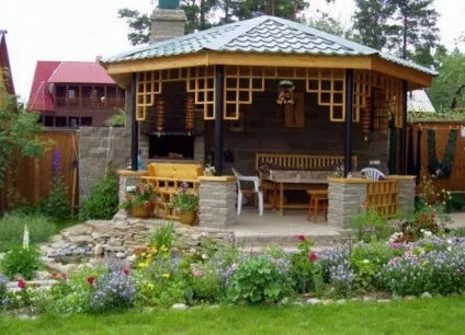 Оригінальні дачні альтанки з дерева (дачні) Оригінальні дачні альтанки з дерева