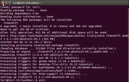 Відкат системи ubuntu, losst