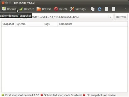 Відкат системи ubuntu, losst
