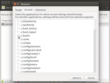 Відкат системи ubuntu, losst