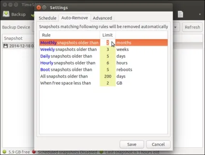 Відкат системи ubuntu, losst