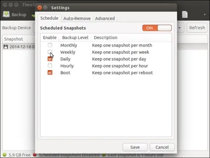 Відкат системи ubuntu, losst