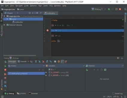Налагодження php-коду за допомогою xdebug в phpstorm 2017