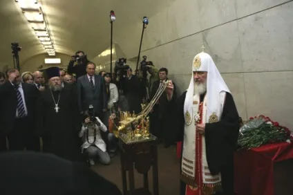 Патріарх служив в метро