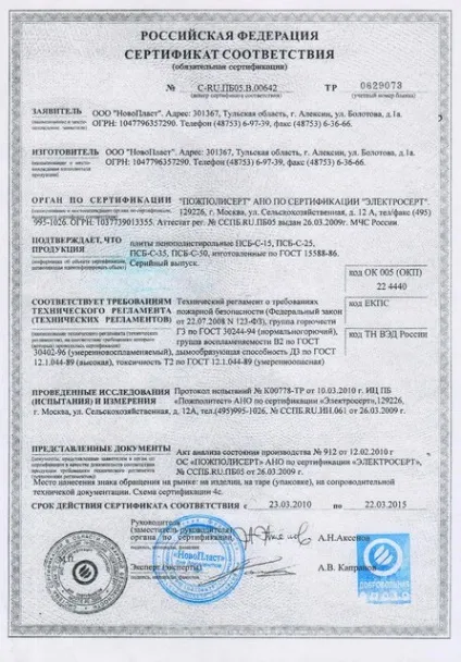 Пінополістирол - характеристики, види, міфи і реальність (пожежної небезпеки будівельних) Пінополістирол - характеристики, види, міфи і реальність