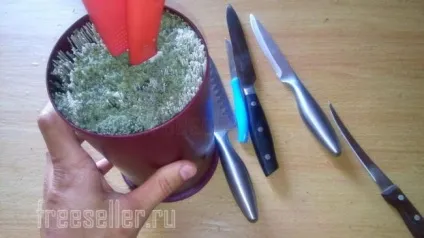 Підставка для ножів з наповнювачем своїми руками (наповнювачем своїми руками) Підставка для ножів з наповнювачем своїми руками
