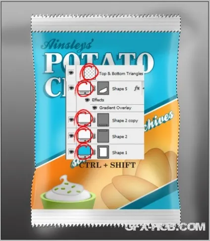 Photoshop створюємо дизайн упаковки картопляних чіпсів (photoshop) Photoshop створюємо дизайн упаковки картопляних чіпсів