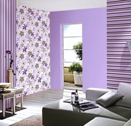 Смугасті шпалери в інтер'єрі 15 фото поєднання двох видів шпалер (комбінування шпалер в смужку) Смугасті шпалери в інтер'єрі 15 фото поєднання двох видів шпалер