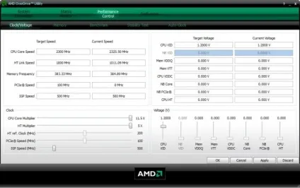 Програма amd overdrive розгін процесора, проблеми з комп'ютером