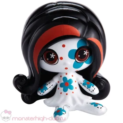 Промо-фото monster high minis з колекції fun pattern ghouls - скеліта Калаверас і Тораль страйп (колекції) Промо-фото monster high minis з колекції fun pattern ghouls - скеліта Калаверас і Тораль страйп