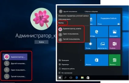 Робота з обліковими записами в новій windows 10, білі віконця (windows) Робота з обліковими записами в новій windows 10, білі віконця
