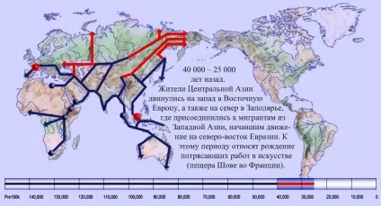 Розселення людини по землі - інтерактивна карта, світ змінюється