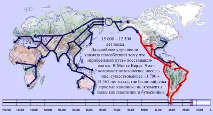 Розселення людини по землі - інтерактивна карта, світ змінюється