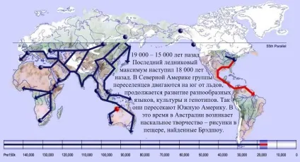 Розселення людини по землі - інтерактивна карта, світ змінюється