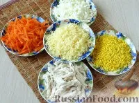Рецепт листковий салат з яблуком і куркою на (салат з моркви) Рецепт листковий салат з яблуком і куркою на