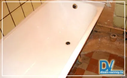 Реставрація ванни рідким акрилом - відео з заливки і відновленню поверхні