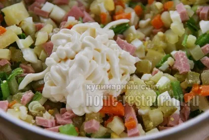 Рецепт олів'є з ковбасою і солоними огірками (ковбасою) Рецепт олів'є з ковбасою і солоними огірками