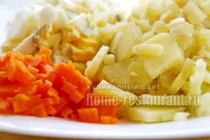 Рецепт олів'є з ковбасою і солоними огірками (олів'є) Рецепт олів'є з ковбасою і солоними огірками