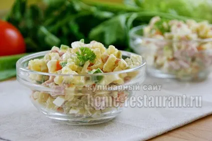 Рецепт олів'є з ковбасою і солоними огірками (рецепт) Рецепт олів'є з ковбасою і солоними огірками