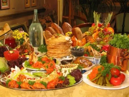 Рецепти російської кухні (столові ложки рослинної олії) Рецепти російської кухні