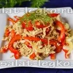 Салат з куркою і болгарським перцем (курка) Салат з куркою і болгарським перцем