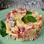 Салат з куркою і болгарським перцем (рецепт) Салат з куркою і болгарським перцем