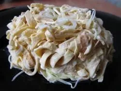 Салат з млинцями і куркою з яєць, рецепти з копченої, кукурудзою, розбійницький, фото, відео (млинцями) Салат з млинцями і куркою з яєць, рецепти з копченої, кукурудзою, розбійницький, фото, відео