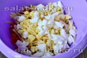 Салат з куркою і болгарським перцем (перцем) Салат з куркою і болгарським перцем