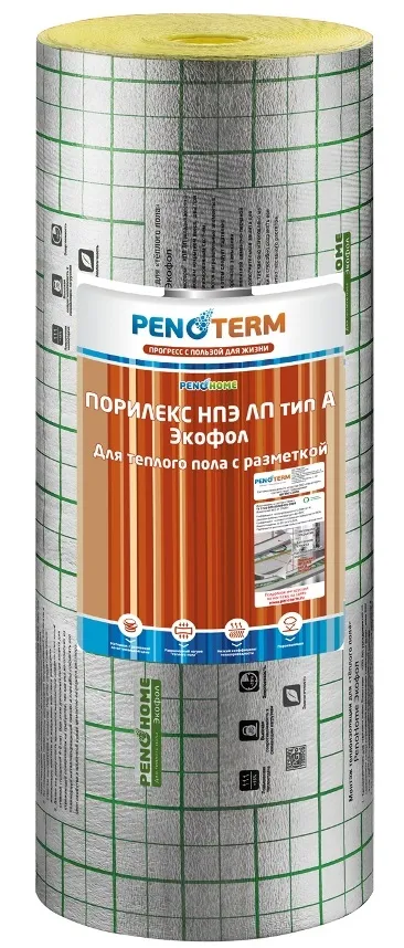 Рулонний теплоізоляція ПОРІЛЕКС НСЕ лп тип а екофол (продаж екофола) Рулонний теплоізоляція ПОРІЛЕКС НСЕ лп тип а екофол