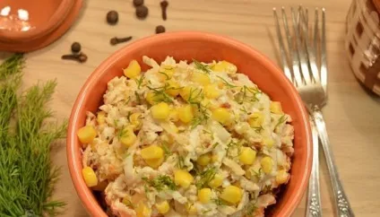Салат з млинцями і куркою з яєць, рецепти з копченої, кукурудзою, розбійницький, фото, відео (рецепти) Салат з млинцями і куркою з яєць, рецепти з копченої, кукурудзою, розбійницький, фото, відео