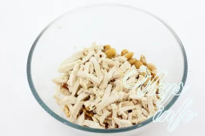 Салат з куркою, печерицями та квасолею - смачні рецепти (вогонь) Салат з куркою, печерицями та квасолею - смачні рецепти