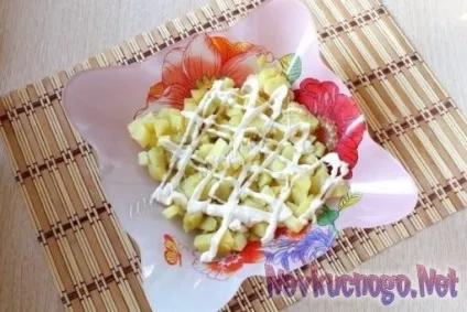 Салат мисливський з куркою, грибами і огірків - рецепт з фото крок за кроком